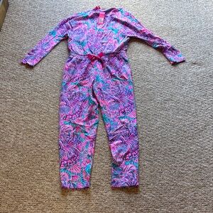 Lilly Pulitzer Pink, Turquoise & Purple Sheera Jumpsuit